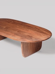 Swoon Mid Brown Slapton Mango Wood Coffee Table - Image 5 of 6