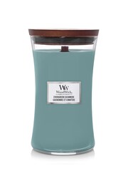 Woodwick Blue Large Evergreen Cashmere Scented Jar Candle - Image 2 of 3