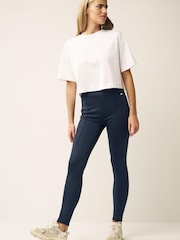Navy Blue Jersey Thermal Leggings - Image 1 of 5