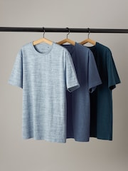 Blue/Navy T-Shirts 3 Pack - Image 1 of 1
