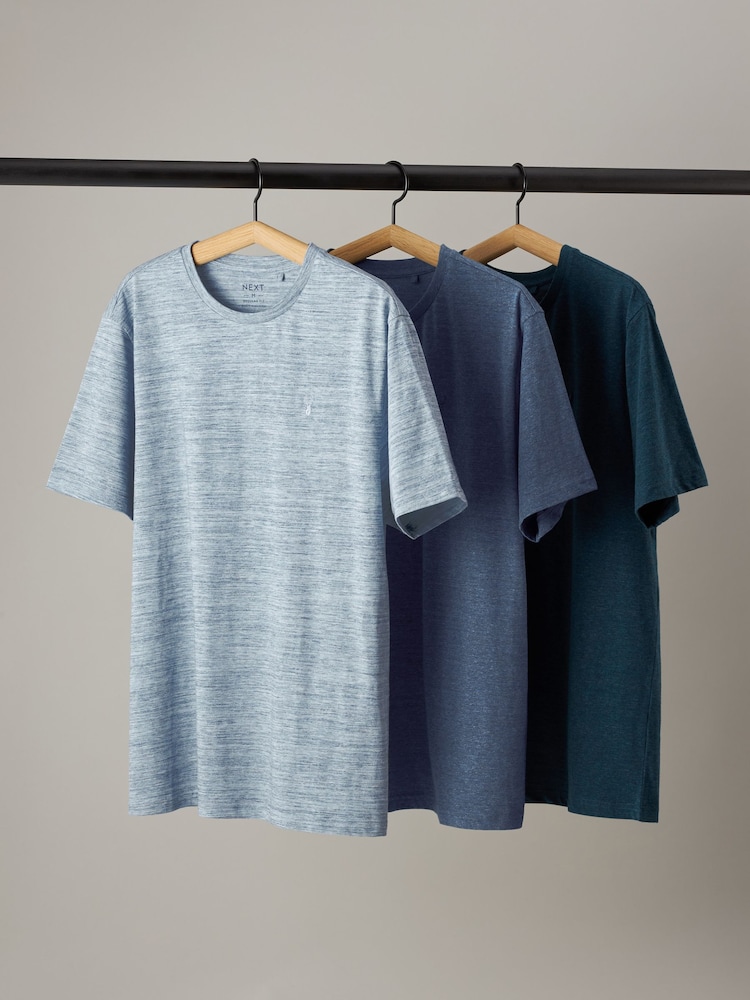Blue/Navy T-Shirts 3 Pack - Image 1 of 1