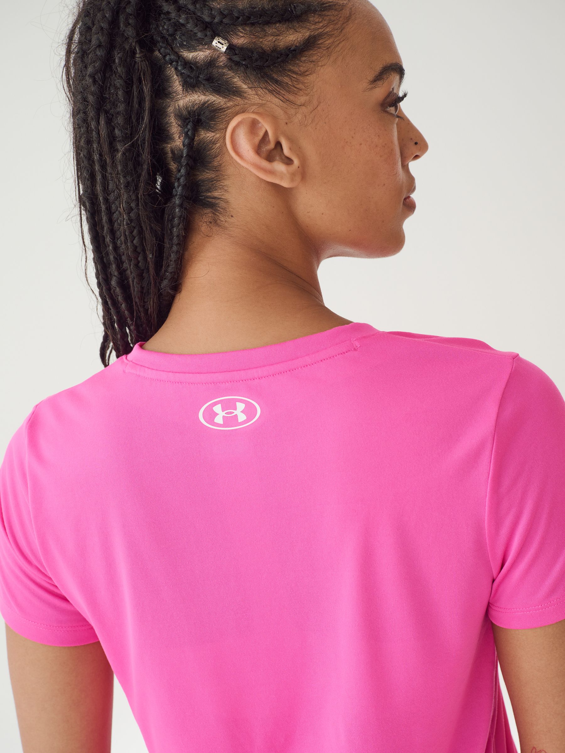 Buy Under Armour Bright Pink V Neck T Shirt from Next USA