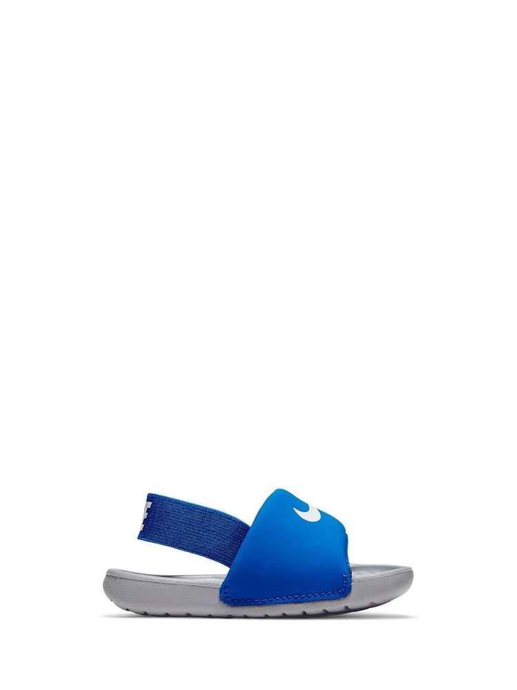 Nike Blue Kawa Infant Sliders - Image 1 of 8