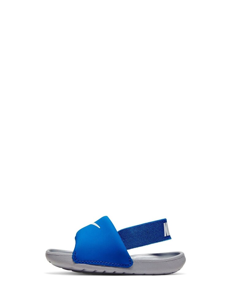Nike Blue Kawa Infant Sliders - Image 2 of 8