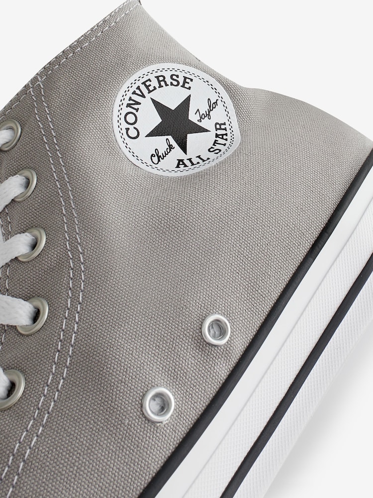 Серый - Классические высокие кроссовки Converse Chuck Taylor - Изображение 19 из 19