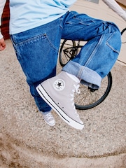 Серый - Классические высокие кроссовки Converse Chuck Taylor - Изображение 3 из 19