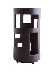 Fifty Five South Brown Prato Large Textured Candle Holder - Image 5 of 6