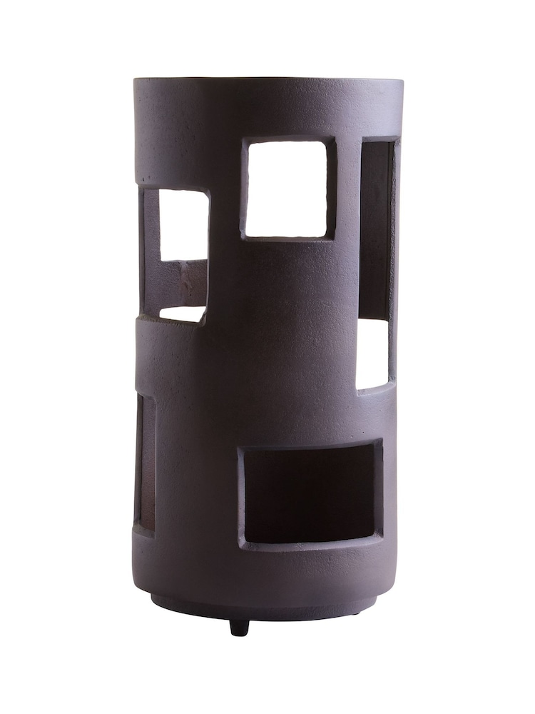 Fifty Five South Brown Prato Large Textured Candle Holder - Image 6 of 6 Fifty Five South Brown Prato Large Textured Candle Holder - Image 6 of 6