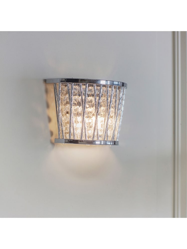 Gallery Home Silver Sophie Wall Light - Image 2 of 7 Gallery Home Silver Sophie Wall Light - Image 2 of 7