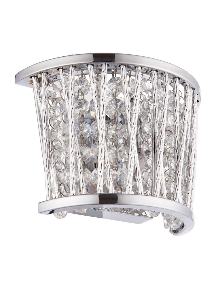 Gallery Home Silver Sophie Wall Light - Image 7 of 7 Gallery Home Silver Sophie Wall Light - Image 7 of 7