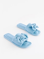 Blue Bow Mule Slippers - Image 3 of 7