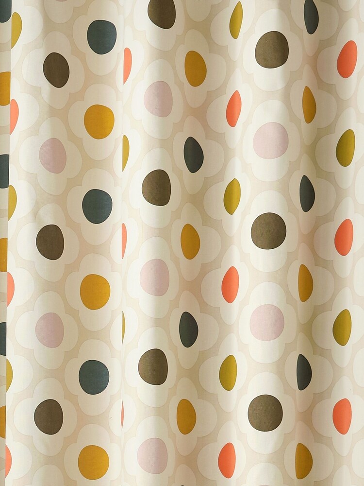 Orla Kiely Multi Spot Flower Blackout Eyelet Curtains - Image 3 of 3