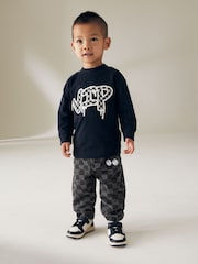 Black Denim 100% Cotton Checkerboard Jeans (3mths-7yrs) - Image 2 of 8