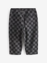 Black Denim 100% Cotton Checkerboard Jeans (3mths-7yrs) - Image 6 of 8