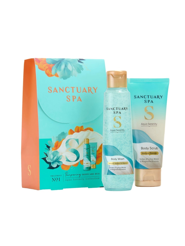 Sanctuary Spa Sanctuary Spa Aqua Serenity Bodycare Duo Gift Set - Image 1 of 5 Sanctuary Spa Sanctuary Spa Aqua Serenity Bodycare Duo Gift Set - Image 1 of 5