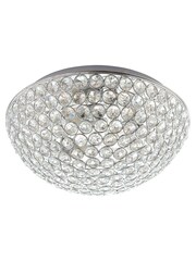 Gallery Home Silver Laura Flush Ceiling Light - Image 4 of 7