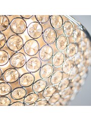 Gallery Home Silver Laura Flush Ceiling Light - Image 6 of 7