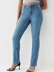 Mid Blue Denim Super Soft Slim Hourglass Jeans - Image 1 of 9