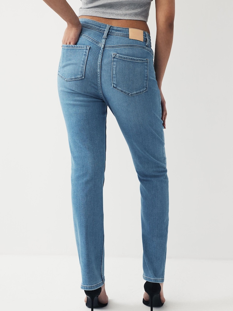 Mid Blue Denim Super Soft Slim Hourglass Jeans - Image 2 of 9