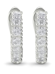 Beaverbrooks Cubic Zirconia Huggie Earrings - Image 2 of 4