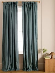 Secret Linen Store Verdunkelungsvorhänge aus Baumwoll-Leinen-Twill (Paar) - Bild 1 von 3