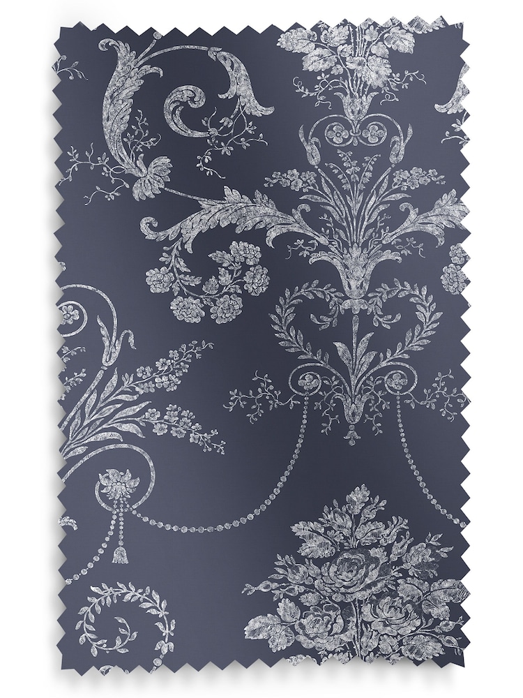 Laura Ashley Blue Josette Made to Measure Curtains - Image 9 of 9
