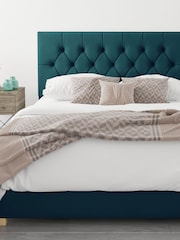 Aspire Furniture Emerald Green Olivier End Lift Ottoman Storage Bed - Image 1 of 6
