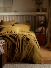 Secret Linen Store Bronze Linen Duvet Cover - Image 1 of 4