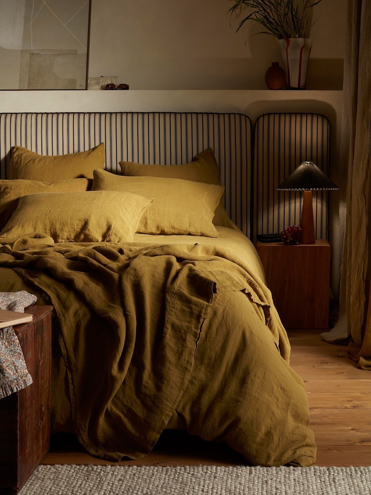 Secret Linen Store Bronze Linen Duvet Cover - Image 1 of 4 Secret Linen Store Bronze Linen Duvet Cover - Image 1 of 4