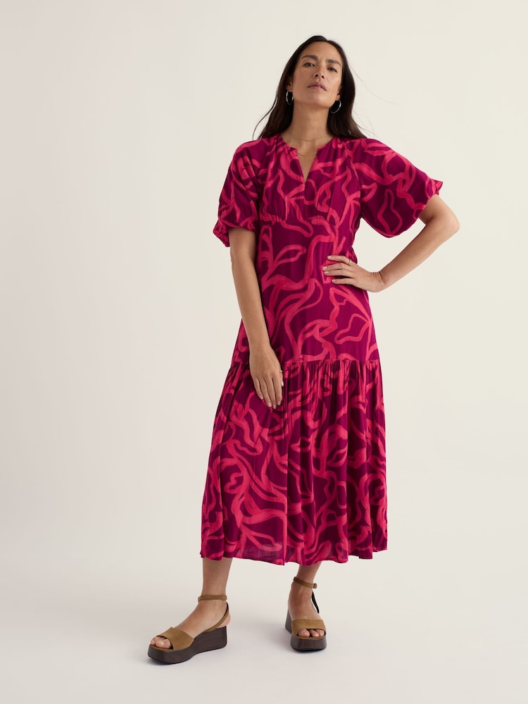 Seasalt Cornwall Pink Waterside Dress - Image 1 of 5 Seasalt Cornwall Pink Waterside Dress - Image 1 of 5
