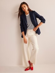 Boden Blue The Marylebone Jersey Blazer - Image 3 of 6