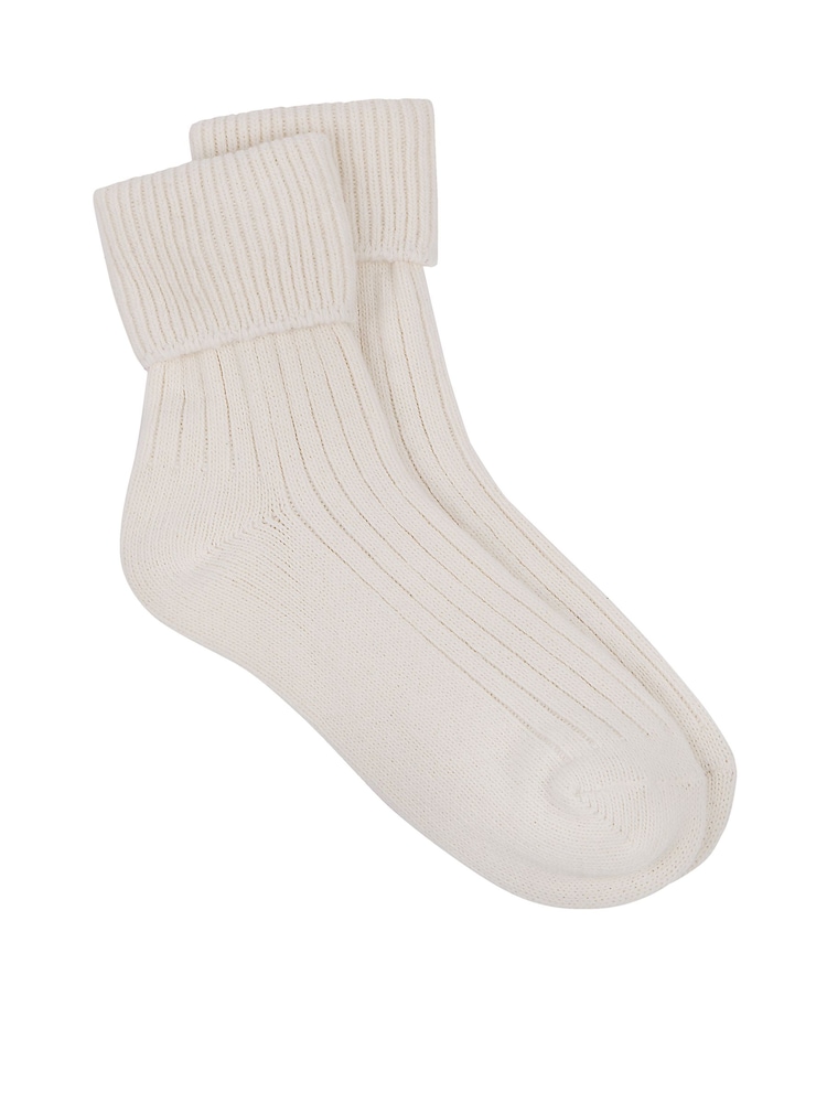 Totes Nude Ladies Cashmere Blend Winter Socks - Image 2 of 4