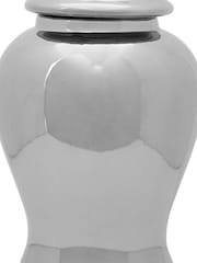 Fifty Five South Silver Kensington Townhouse Small Ceramic Jar - Image 4 of 4
