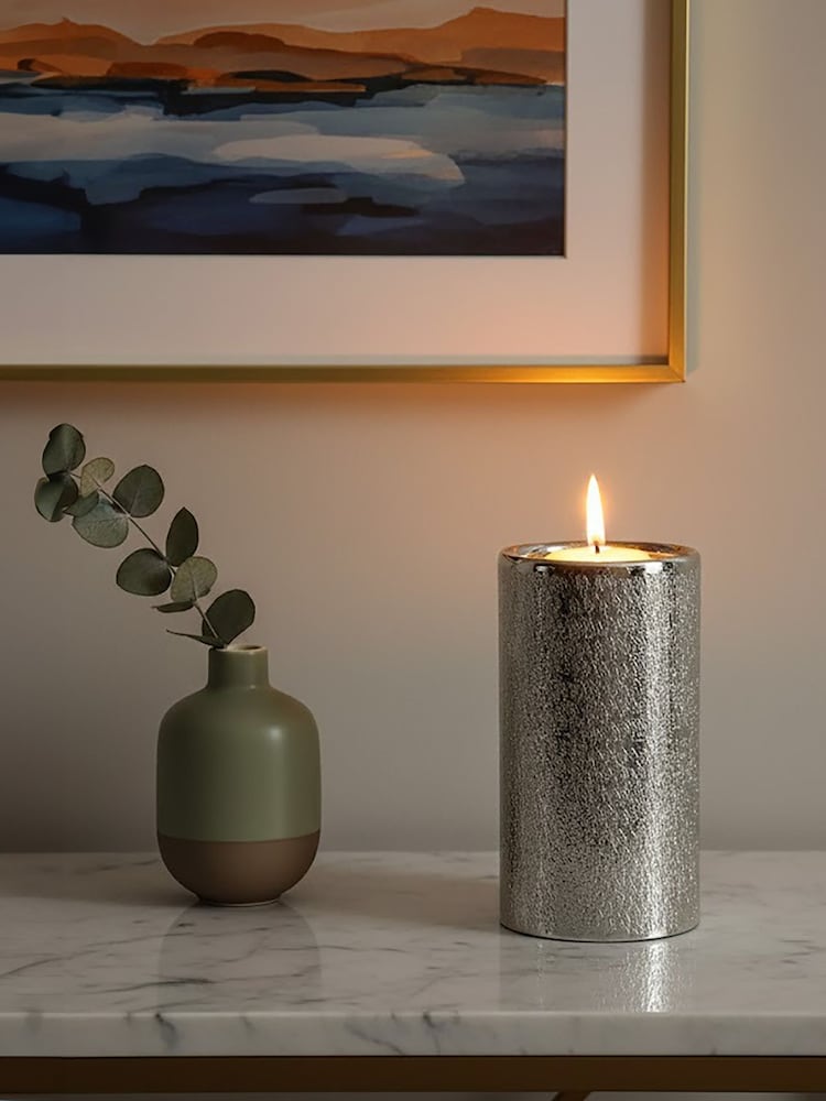 Fifty Five South Silver Kensington Townhouse Candle Holder - Image 1 of 5 Fifty Five South Silver Kensington Townhouse Candle Holder - Image 1 of 5