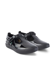 Kickers Black Junior Kariko T-Bar Hook and Loop Patent Leather Shoes - Image 2 of 10