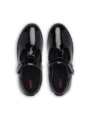 Kickers Black Junior Kariko T-Bar Hook and Loop Patent Leather Shoes - Image 5 of 10
