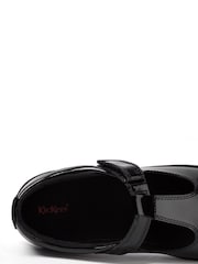 Kickers Black Junior Kariko T-Bar Hook and Loop Patent Leather Shoes - Image 9 of 10