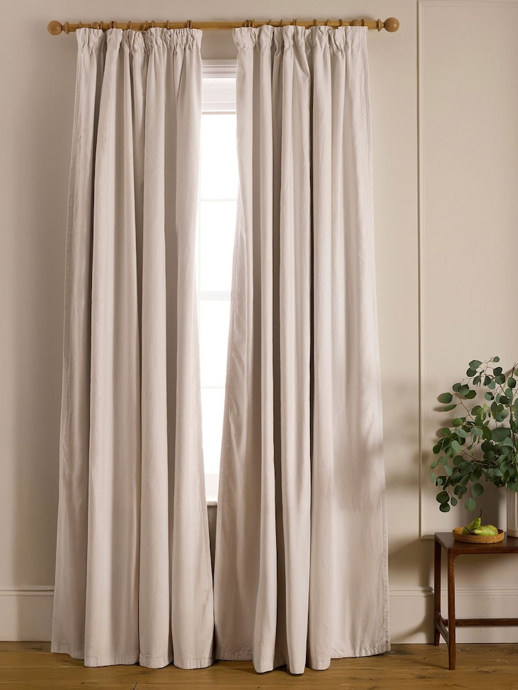 Secret Linen Store Verdunkelungsvorhänge aus Baumwoll-Leinen-Twill (Paar) - Bild 1 von 2