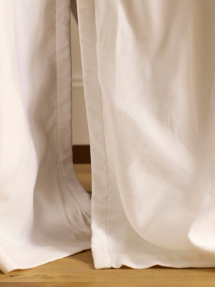 Secret Linen Store Verdunkelungsvorhänge aus Baumwoll-Leinen-Twill (Paar) - Bild 2 von 2