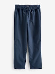 Navy Blue Drawstring Waist Mens Kurta Trousers - Image 5 of 7