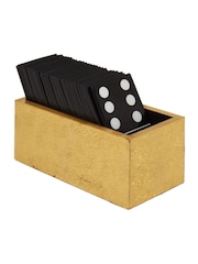 Fifty Five South Black Gold Churchill Games Domino Set - Image 1 of 6