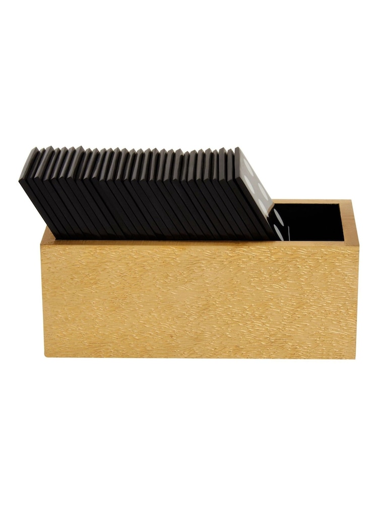 Fifty Five South Black Gold Churchill Games Domino Set - Image 2 of 6