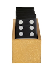 Fifty Five South Black Gold Churchill Games Domino Set - Image 3 of 6