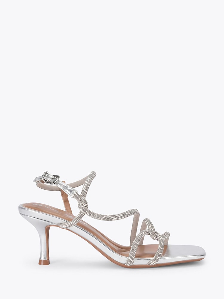 KG Kurt Geiger Silver Audrey Sandals - Image 1 of 5 KG Kurt Geiger Silver Audrey Sandals - Image 1 of 5