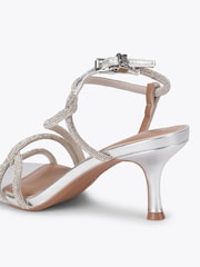 KG Kurt Geiger Silver Audrey Sandals - Image 3 of 5