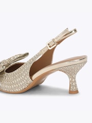 туфли на каблуке с ремешком через пятку и бантом KG Kurt Geiger Tilly - Изображение 4 5