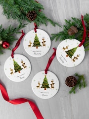 Treat Republic Playing Reindeers Ornament - Image 1 of 4