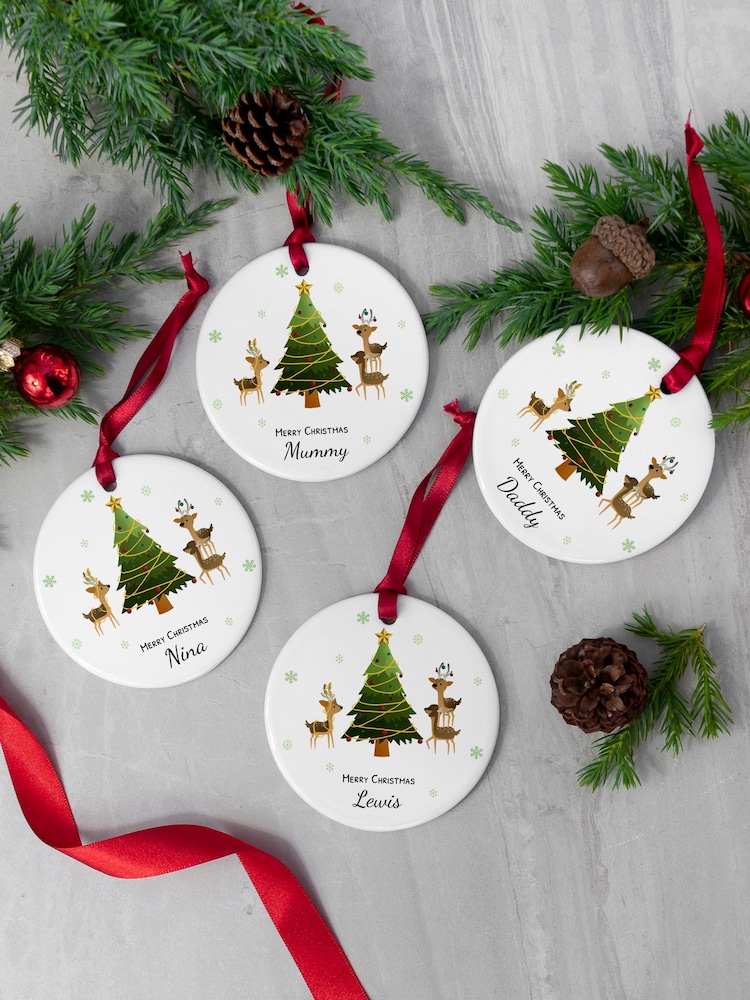 Treat Republic Playing Reindeers Ornament - Image 1 of 4