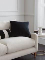 Black 59 x 59cm Soft Velour Cushion - Image 1 of 7