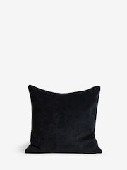 Black 59 x 59cm Soft Velour Cushion - Image 6 of 7